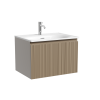 Тумба под раковину Sancos CODE CD60GB 60х50 подвесная цвет бежевый/серый