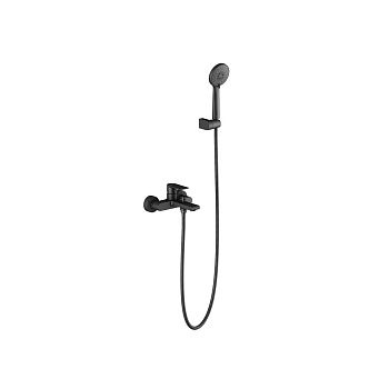 Смеситель для ванны Aquatek ЛИРА AQ1449MB настенный черный