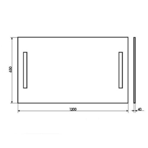 Зеркало Comforty 00-00013783CF 120х70 - фото 2