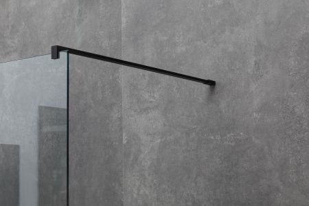 Душевая перегородка Allen Brau Infinity 3.21027.BBA 140х200 стекло прозрачное профиль черный