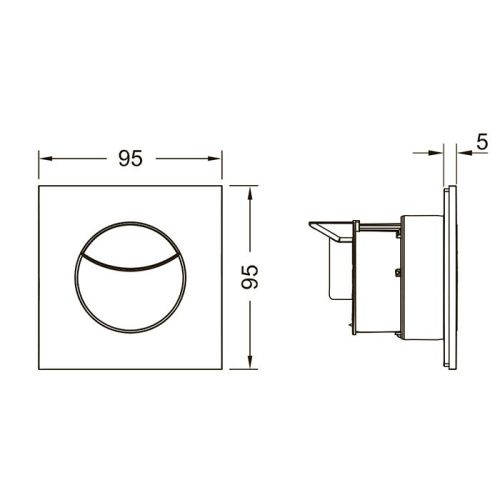 Клавиша смыва пневматическая Tece TECEflushpoint 9240980 цвет хром - фото 2
