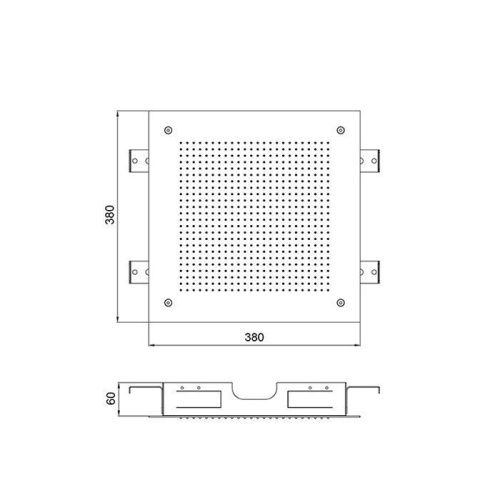 Верхний душ Almar E044279.MB черный - фото 2