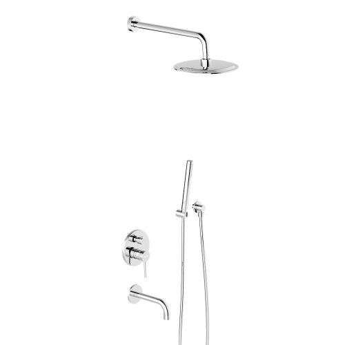 Душевая система Damixa Scandinavian Pure 936510000 встраиваемая в стену цвет хром - фото 2