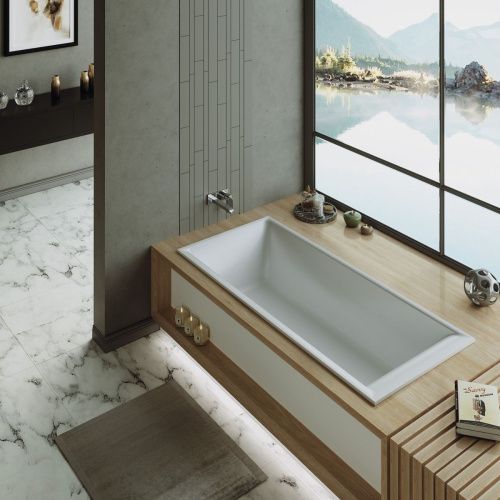 Ванна из искусственного камня Timo ANNELI ANNELI1800 180х90 встраиваемая прямоугольная с ножками - фото 3