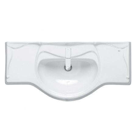 Раковина из сантехнического фарфора Roca America 7327205000 110х50 накладная цвет белый