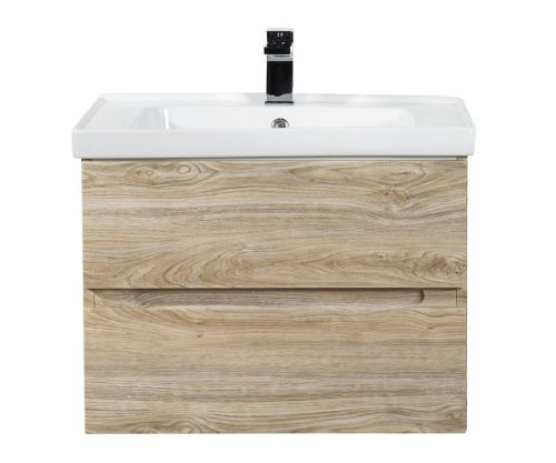 Тумба под раковину Art&Max TECHNO AM-Techno-700-2C-SO-LW823 70х50 подвесная цвет коричневый - фото 2