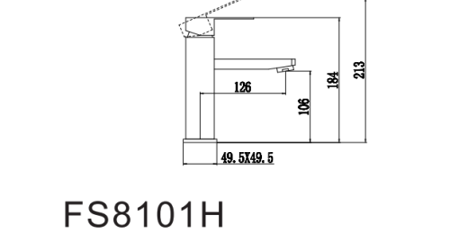 Смеситель Fmark FS8101H на раковину черный - фото 2
