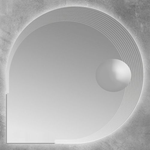 Зеркало с подсветкой Cezares 45012 90х90 подвесное - фото 3