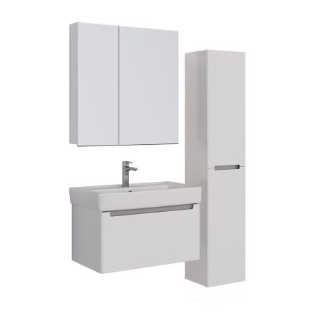 Тумба под раковину LeMark Buno mini LM05BM80T 70х50 подвесная цвет белый