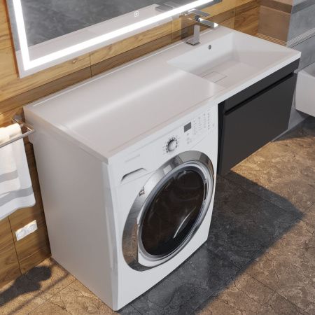 Тумба под раковину Uperwood Magenta 5930205164 50х50 подвесная цвет черный