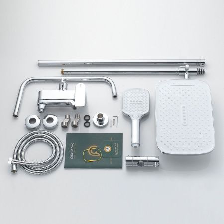 Душевая стойка Splenka S31.24 настенная цвет хром