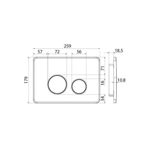 Клавиша смыва механическая Iddis Unisteel UNS01GGi77 цвет золото - фото 3