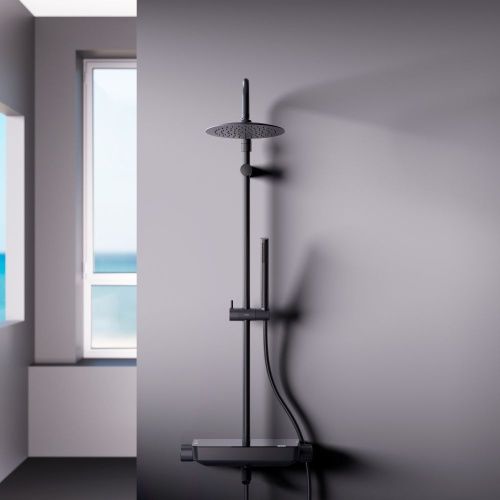 Душевая стойка Damixa Scandinavian Pure 936730300 настенная цвет черный - фото 4