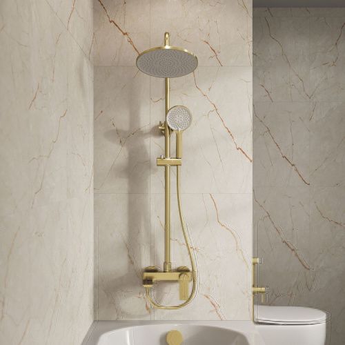 Душевая стойка Grossman Galaxy 500.K35.01.320 настенная цвет золото - фото 4