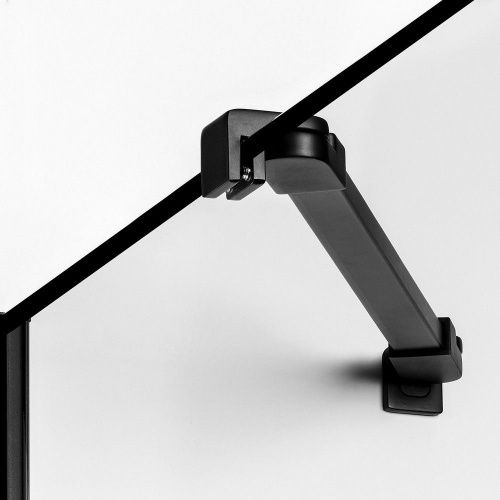 Душевая шторка на ванну New Trendy NEW SOLEO Black P-0093 60х140 стекло прозрачное профиль черный ориентация универсальная - фото 4