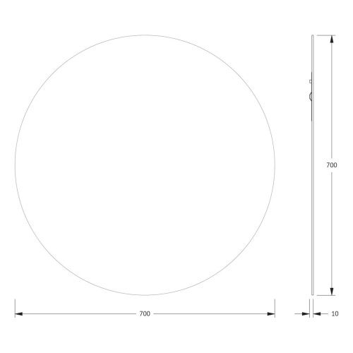 Зеркало Evoform Primary BY 0043 70х70 подвесное - фото 2