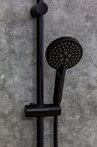 Душевая стойка Orange O-Shower OW02b настенная цвет черный - фото 4