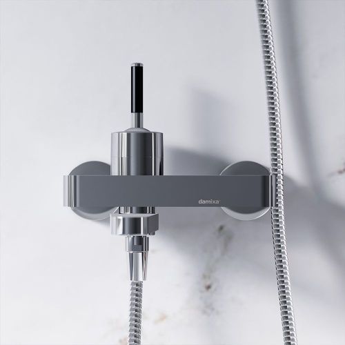 Смеситель для ванны и душа Damixa Arc 291000000 настенный хром - фото 3