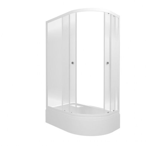 Душевой уголок Тритон Коралл Щ0000068951 120х80 стекло с рисунком профиль белый с поддоном - фото 5