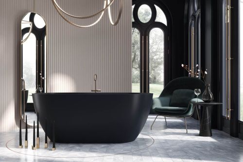 Ванна из искусственного камня Holbi VENUS 1.01.001.11.3 170х80 отдельностоящая овальная - фото 3