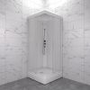 Душевая кабина Тритон Вельвет-К Щ0000071050 80х80 квадратная с крышей ориентация универсальная