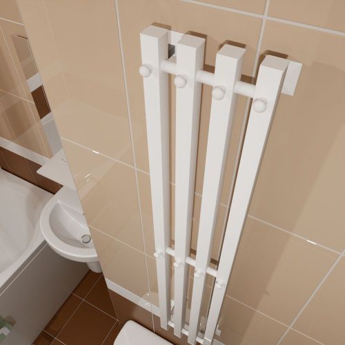 Полотенцесушитель электрический Altasan АргоПроф АргоПроф12021БМ 20х120 белый - фото 3