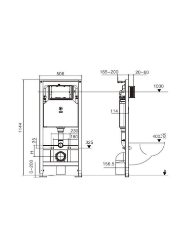Инсталляция для унитаза WeltWasser WW AMBERG 506 ST (10000005989) - фото 2