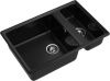 Кухонная мойка Granfest Level LV-760K черный 75х50 цвет черный поверхность матовая