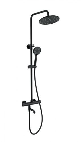 Душевая стойка Wonzon & Woghand Inn WW-B3047-A-MB настенная цвет черный с термостатом