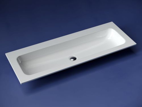 Раковина из сантехнического фарфора Ceramica Nova GRACE CN7016wx 120х50 накладная цвет белый без отверстий под смеситель - фото 2