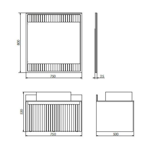 Тумба с раковиной Comforty Марсель 00-00013395CF 80х50 подвесная цвет белый - фото 2