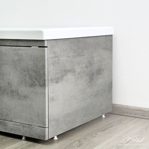 Экран под ванну Alavann Rita 75 см ALV0768002 торцевой МДФ серый - фото 2