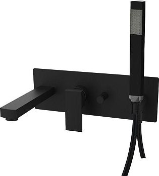 Смеситель для ванны с душем Paffoni Elle EL001NO встраиваемый в стену черный