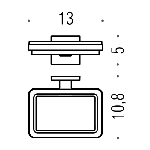 Мыльница Colombo Basic B3701.CR-VAN - фото 2