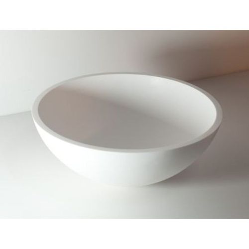 Раковина из искусственного камня MonteBianco Nemi 11102 40х40 встраиваемая цвет белый без отверстий под смеситель - фото 3