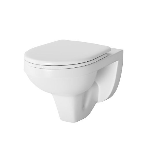 Унитаз подвесной Damixa Jupiter DX77C1738SC белый с сиденьем микролифт каскадный смыв - фото 2