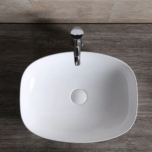 Раковина из сантехнического фарфора Cerutti SPA CR0064 50х40 накладная цвет белый без отверстий под смеситель - фото 4