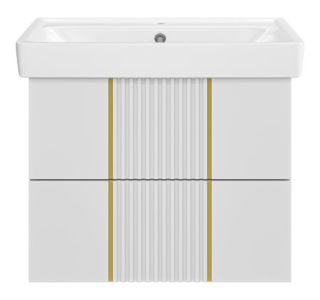 Тумба под раковину Brevita Vega VEG-09070-0102Я 60х40 подвесная цвет белый