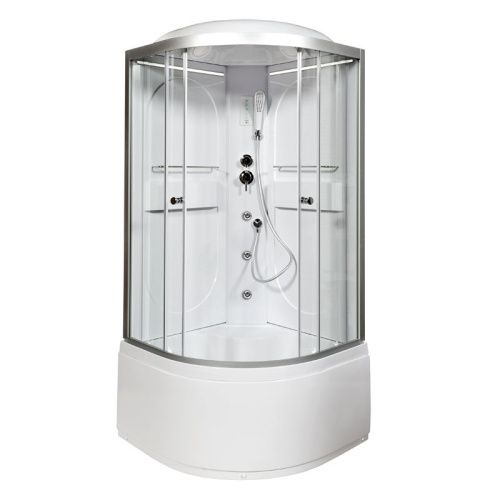 Душевая кабина AvaCan L610LED+GM 100х100 четверть круга с крышей ориентация универсальная - фото 2