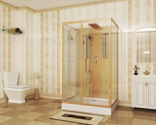 Душевая кабина Niagara Luxe 7711GBK 120х90 прямоугольная без крыши ориентация универсальная - фото 2