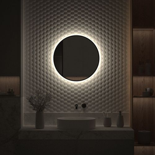 Зеркало с подсветкой Defesto AURA DF 2983R 60х60 подвесное - фото 5