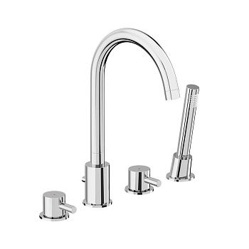 Смеситель Damixa Scandinavian Pure 360400000 на борт ванны хром