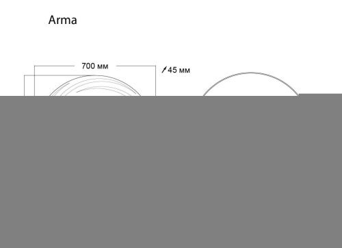 Зеркало с подсветкой Grossman Arma 157070 70х70 подвесное - фото 4