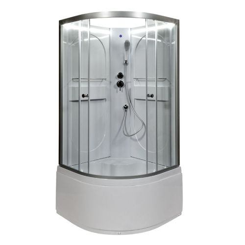 Душевая кабина AvaCan L610NLED 100х100 четверть круга без крыши ориентация универсальная - фото 3