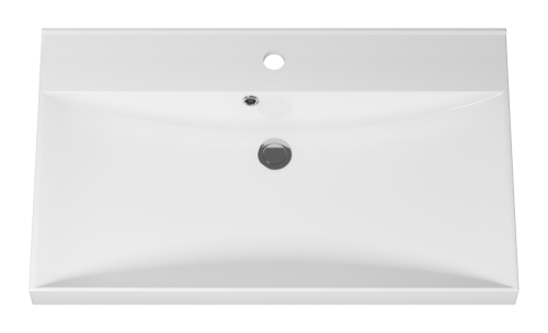 Раковина мебельная из искусственного камня Misty D4019 75 Р-Мис14075-4019Д 70х50 накладная цвет белый - фото 2