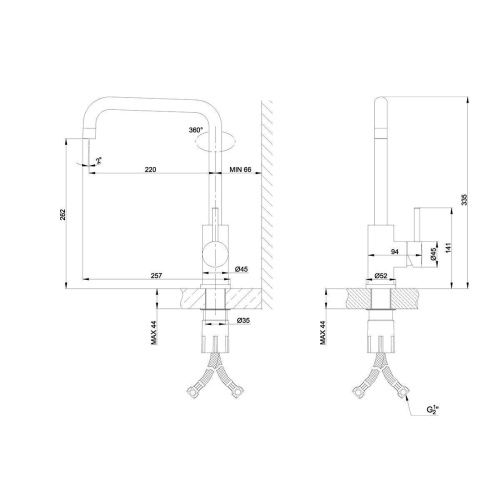 Смеситель для кухни LeMark Expert LM5077S на мойку нержавеющая сталь - фото 2