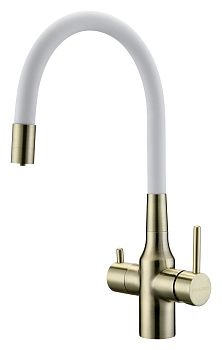 Смеситель для кухни Paulmark БРОНЗА Sa213419-BRw на мойку бронза