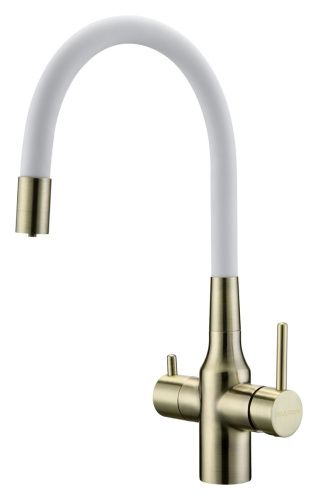 Смеситель для кухни Paulmark БРОНЗА Sa213419-BRw на мойку бронза