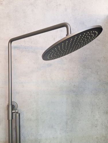 Душевая стойка AltroBagno Intento AltroBagnoIntento030421GrNe настенная цвет черный/серый - фото 5