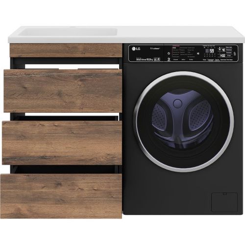 Тумба под раковину Misty Коломбо П-Кол06060-0113Я 60х50 напольная цвет коричневый/серый - фото 4